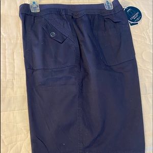 NWT navy shorts comfort waist 16W